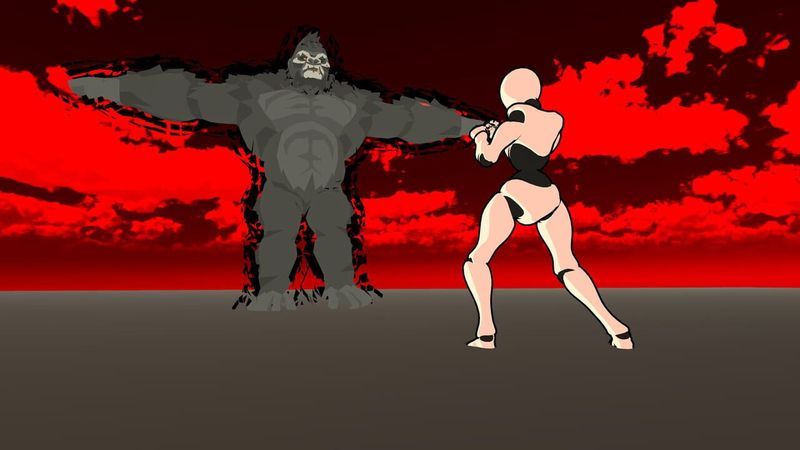 100 Humans vs. Gorilla screenshot