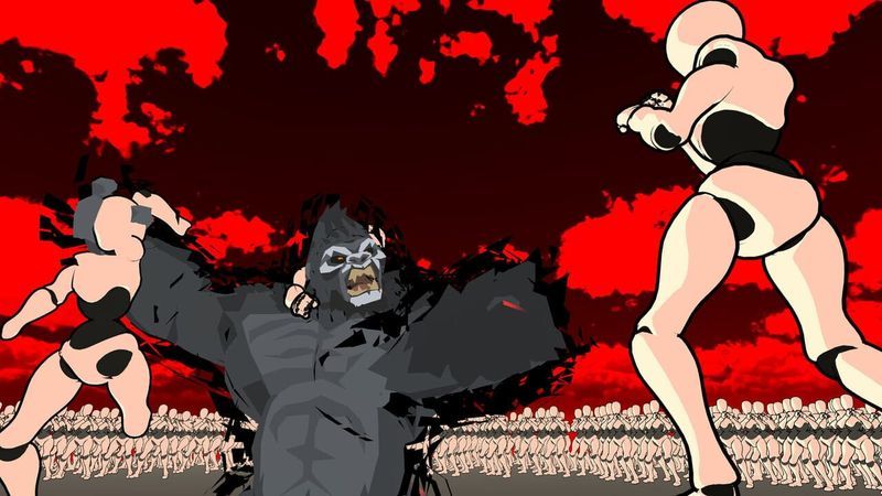 100 Humans vs. Gorilla screenshot