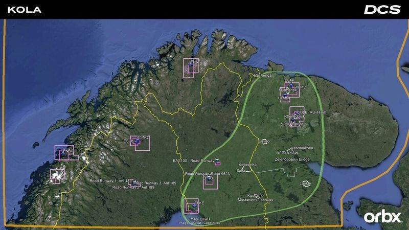 DCS World: Kola Map by Orbx screenshot