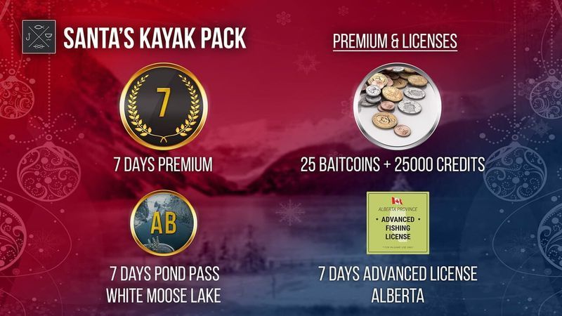 Fishing Planet: Santa's Kayak Pack screenshot