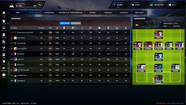 FootballTeam Screenshot