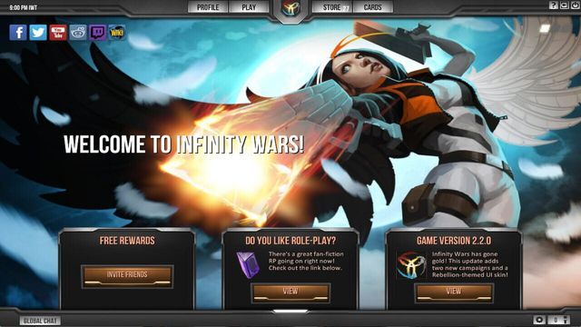 Infinity Wars: Animated Trading Card Game Screenshot