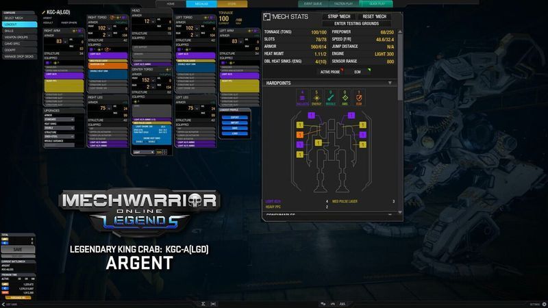MechWarrior Online: Argent Legendary Mech Pack screenshot