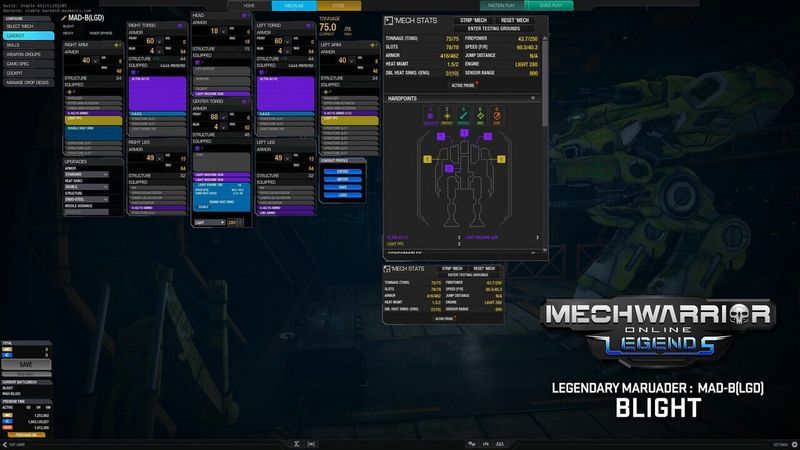 MechWarrior Online: Blight Legendary Mech Pack screenshot