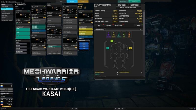 MechWarrior Online: Kasai Legendary Mech Pack screenshot