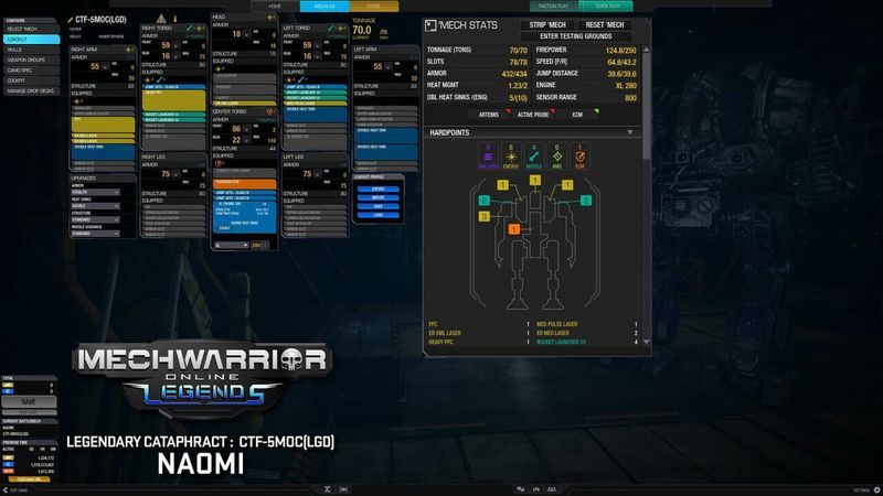 MechWarrior Online: Naomi Legendary Mech Pack screenshot