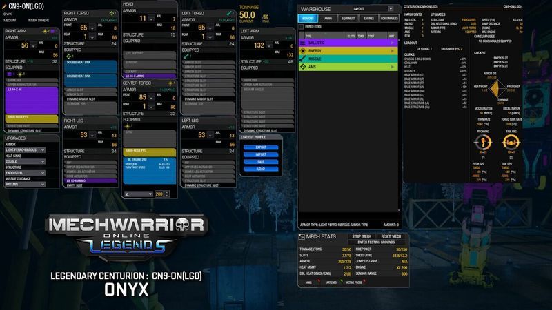 MechWarrior Online: Onyx Legendary Mech Pack screenshot