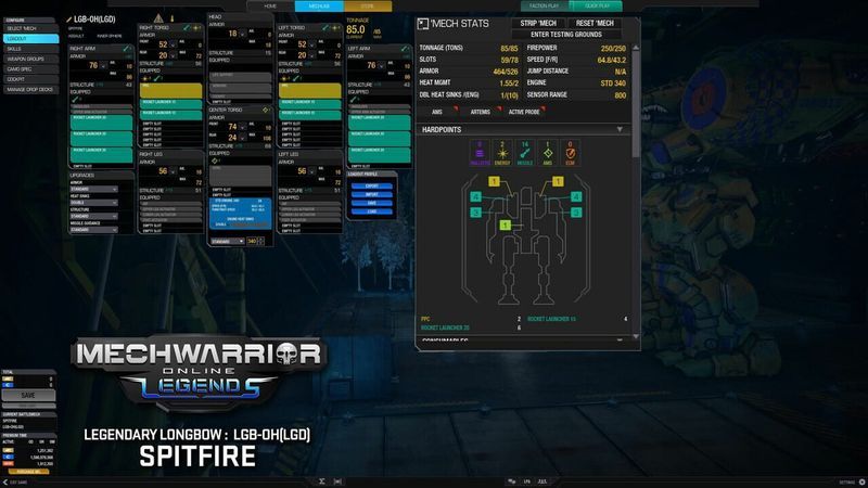 MechWarrior Online: Spitfire Legendary Mech Pack screenshot