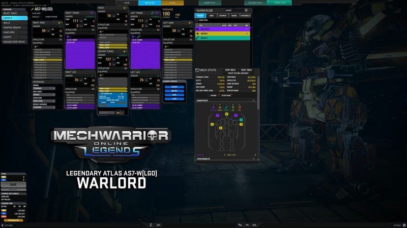 MechWarrior Online: Warlord Legendary Mech Pack screenshot