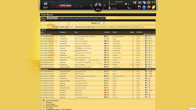 My Racing Career Screenshot