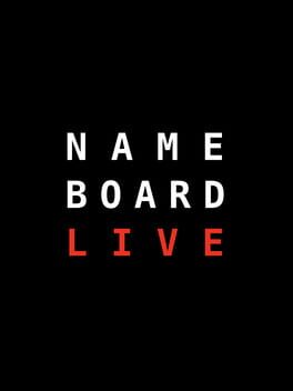 Name Board Live cover