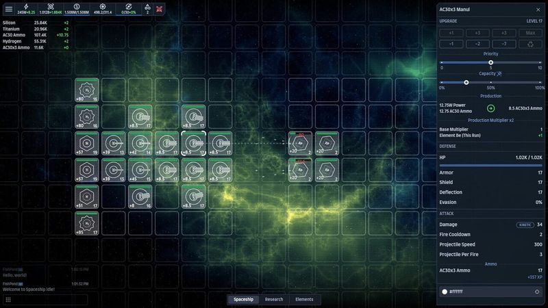 Spaceship Idle: Design, Build, Explore & Battle cover