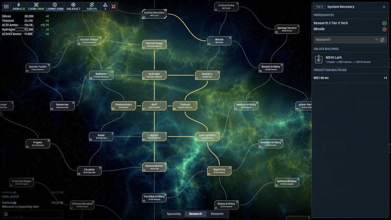 Spaceship Idle: Design, Build, Explore & Battle screenshot