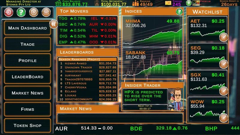 Stock Market Tycoon: Challenge