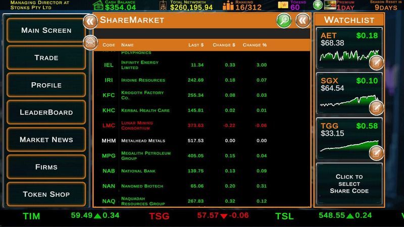 Stock Market Tycoon: Challenge Screenshot
