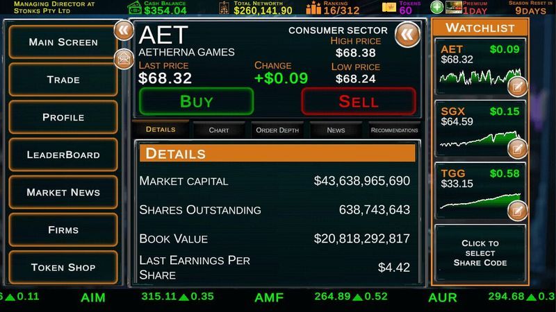 Stock Market Tycoon: Challenge Screenshot