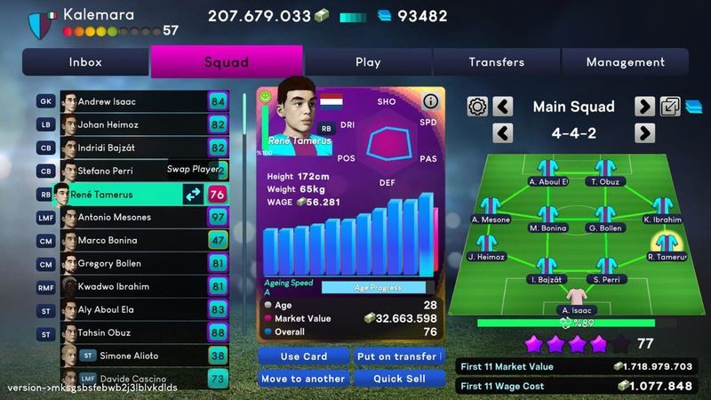 WFO World Football Online screenshot 2