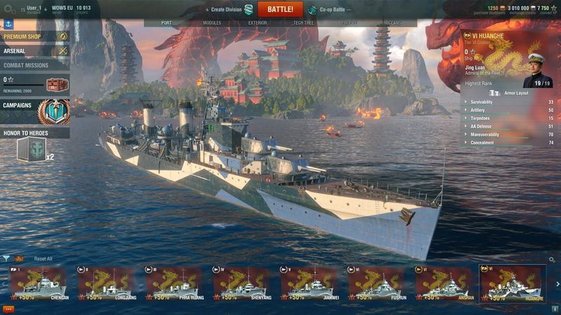 World of Warships: Huanghe Pack cover