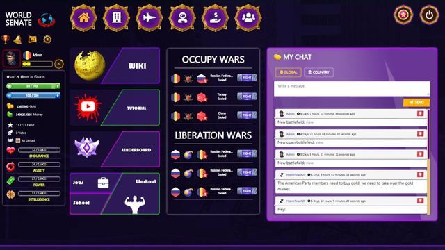 World Senate Game - Free Online Multiplayer Game